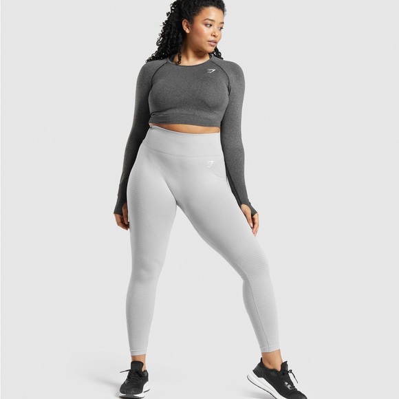 NWT Gymshark Women's Light Gray Leggings - Picture 6 of 9